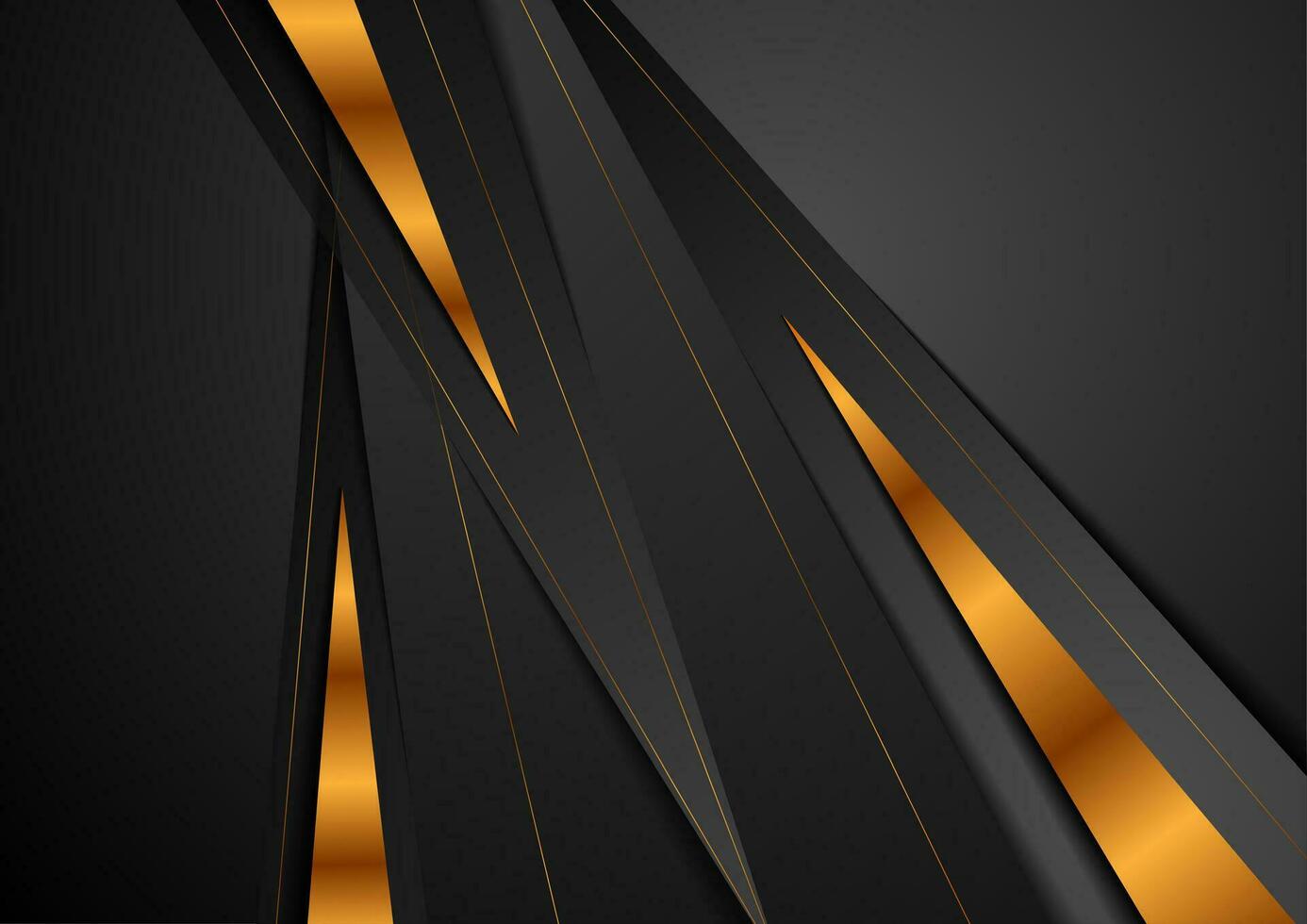 Abstract corporate black and golden concept art background vector