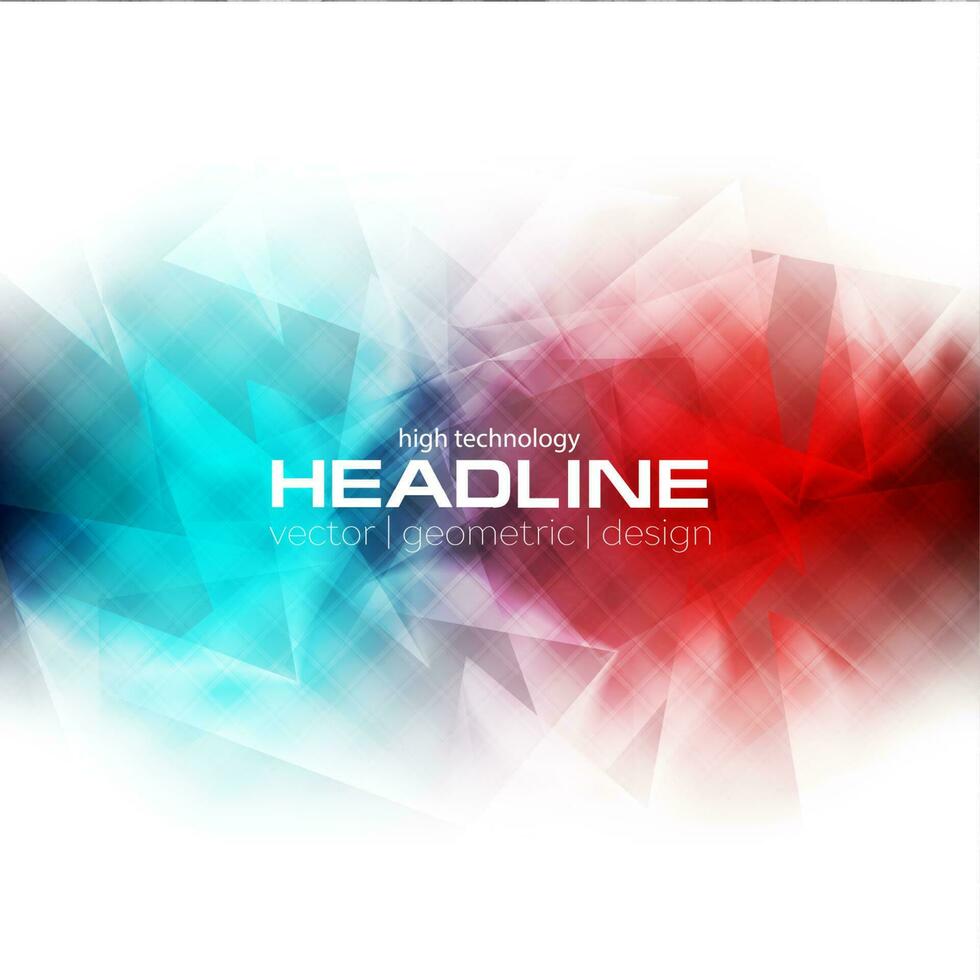 Red and turquoise glossy polygonal background vector