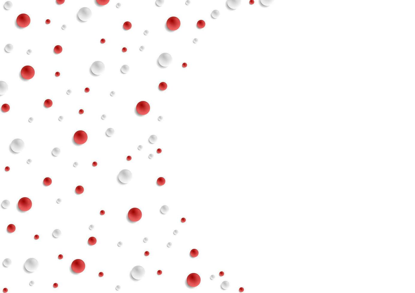 Minimal tech background with red grey drops vector