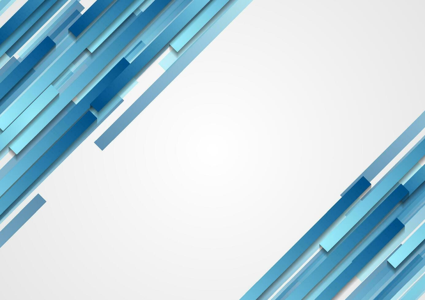 Blue geometric abstract tech diagonal stripes background vector