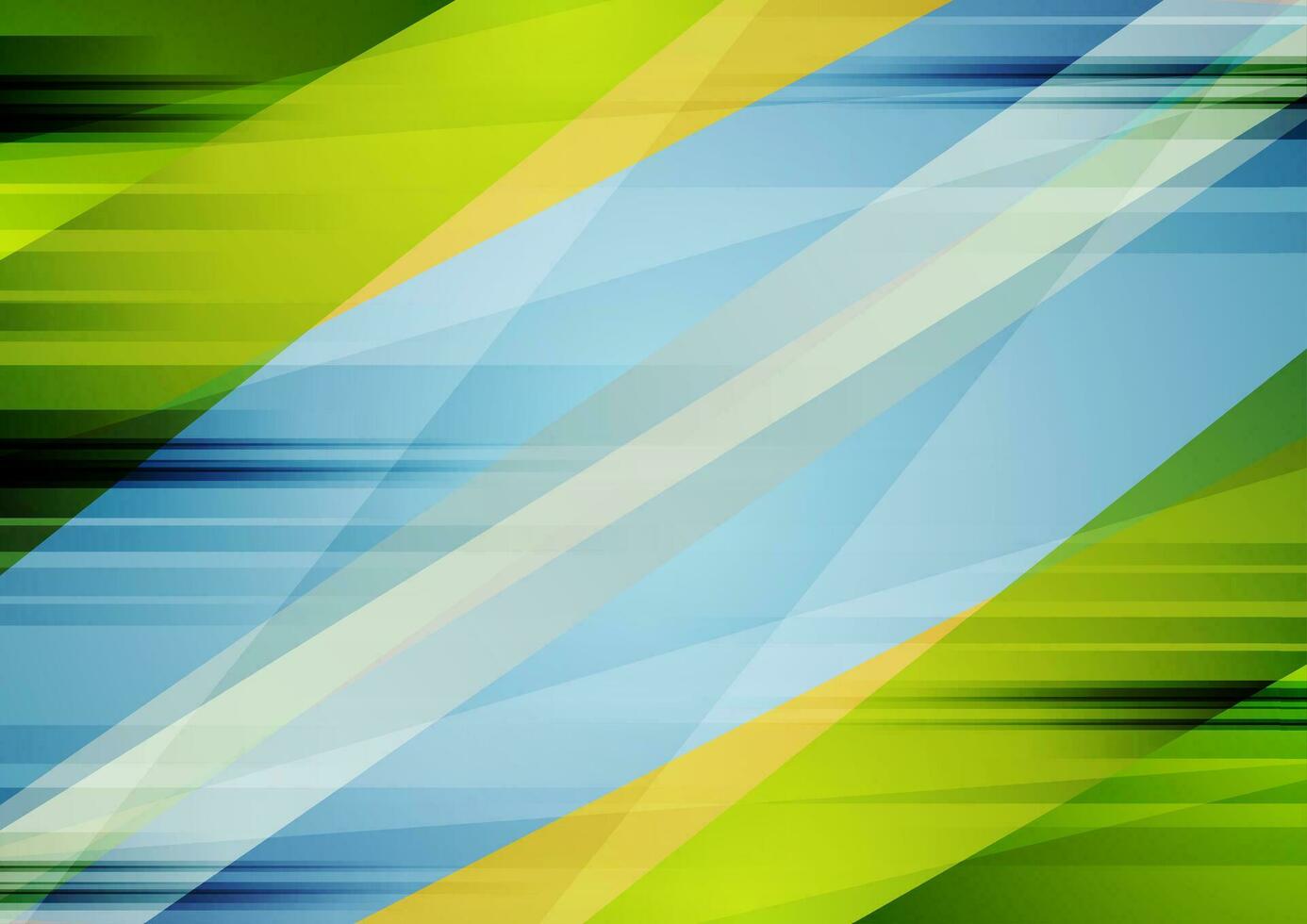 Colorful blue and green contrast abstract background vector