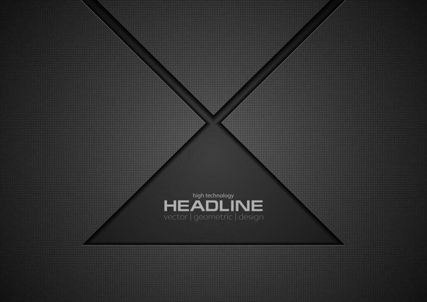 Black technology concept abstract background vector
