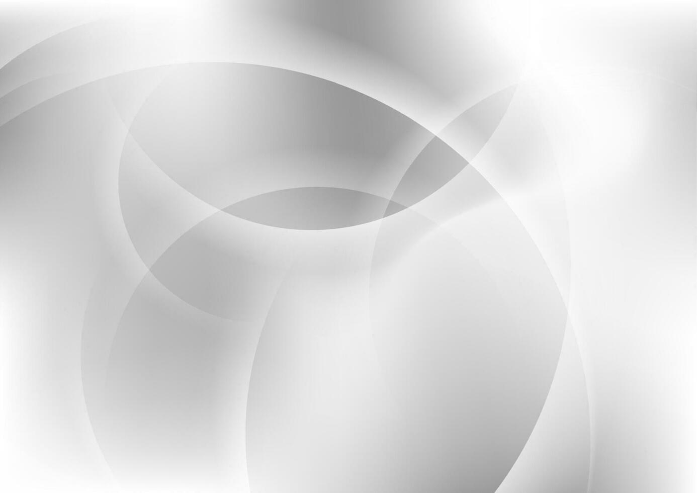 Smooth light grey glossy waves abstract background vector