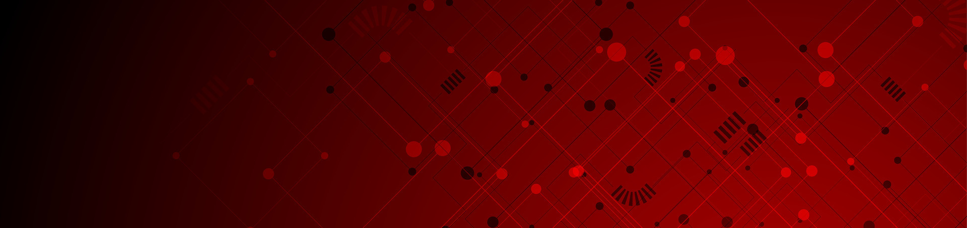 Abstract red tech circuit board lines drawing vector banner 26732706 ...