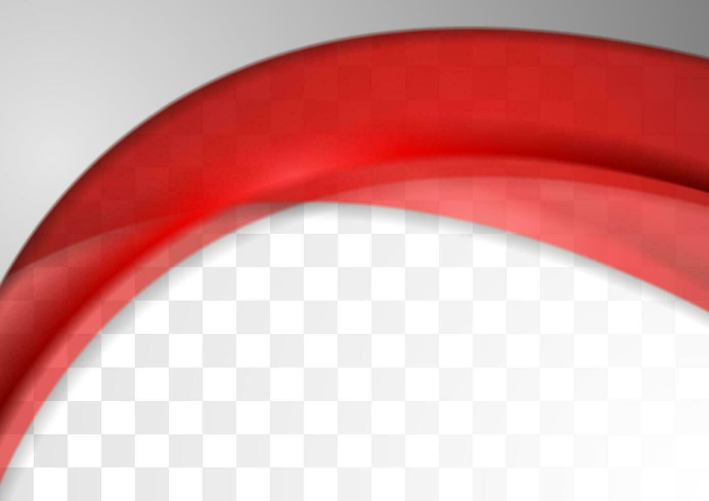 Abstract bright red transparent waves background vector