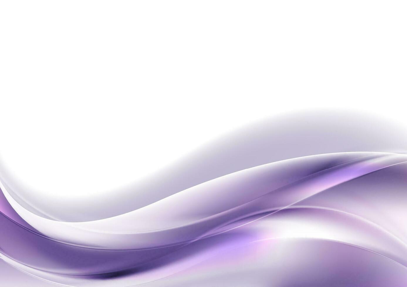 Ultra violet glowing shiny waves abstract background vector