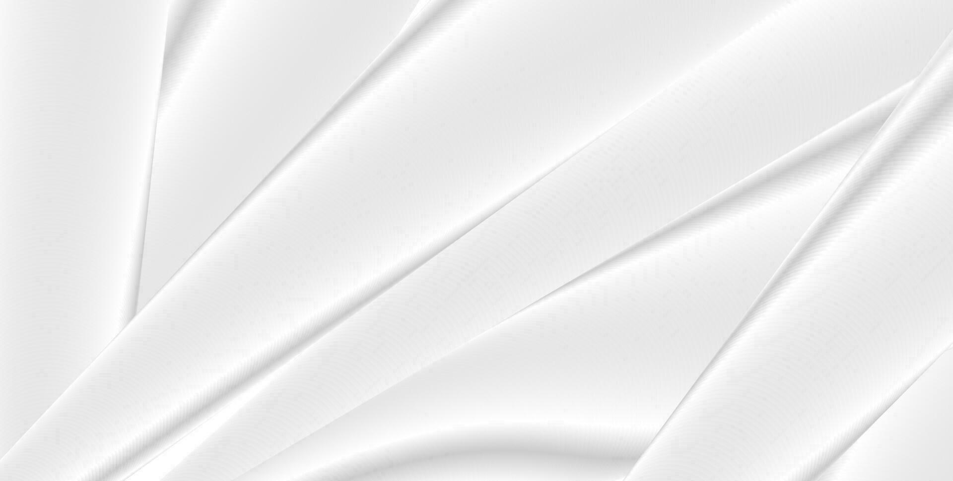 White grey smooth stripes abstract modern background vector