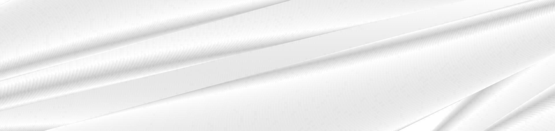 White grey smooth stripes abstract modern background vector