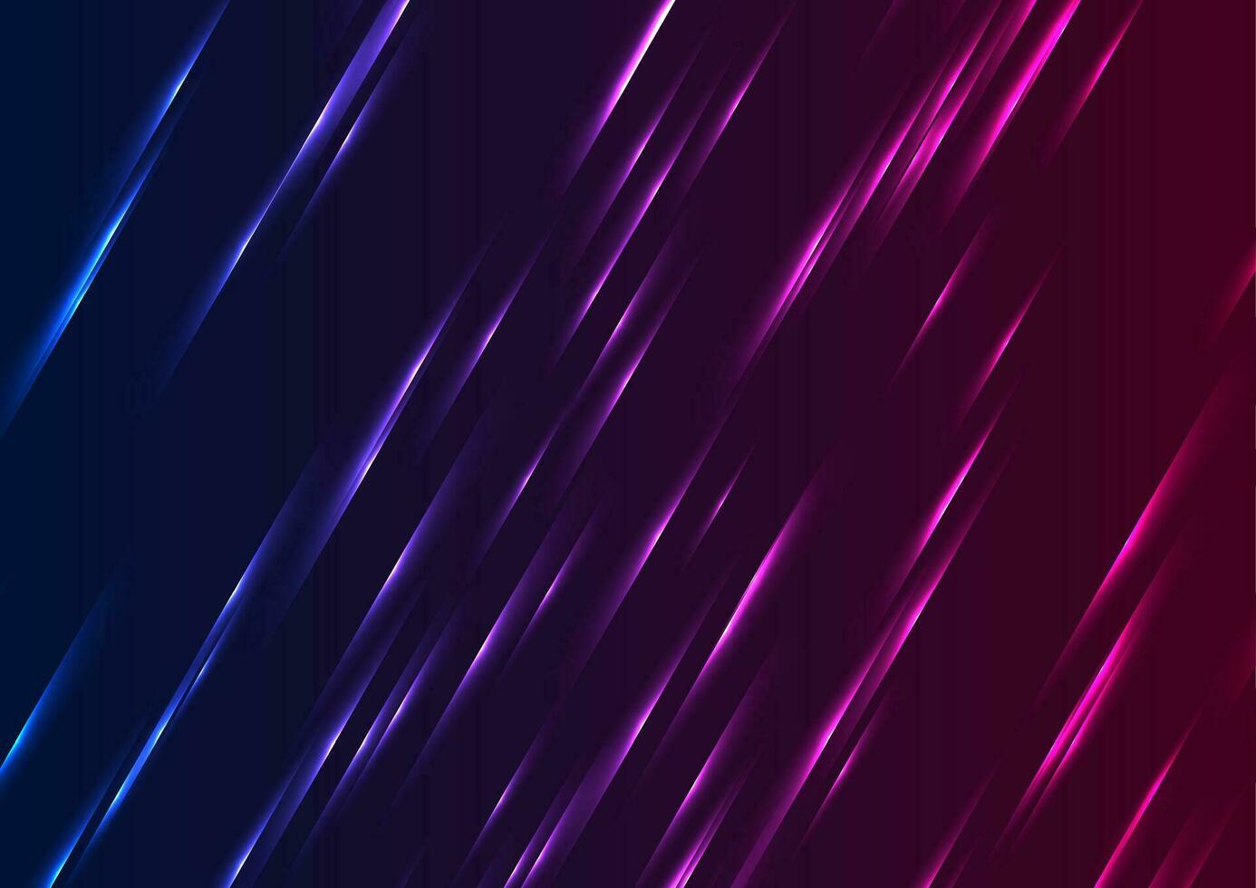 Blue purple glowing neon lines abstract background vector