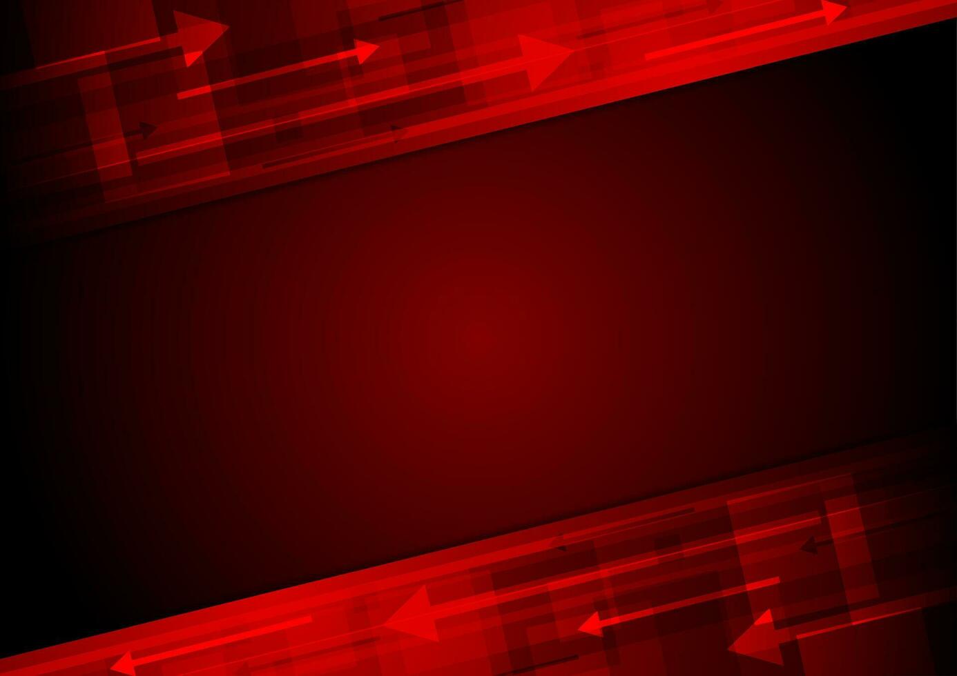 Red tech motion vector background with arrows