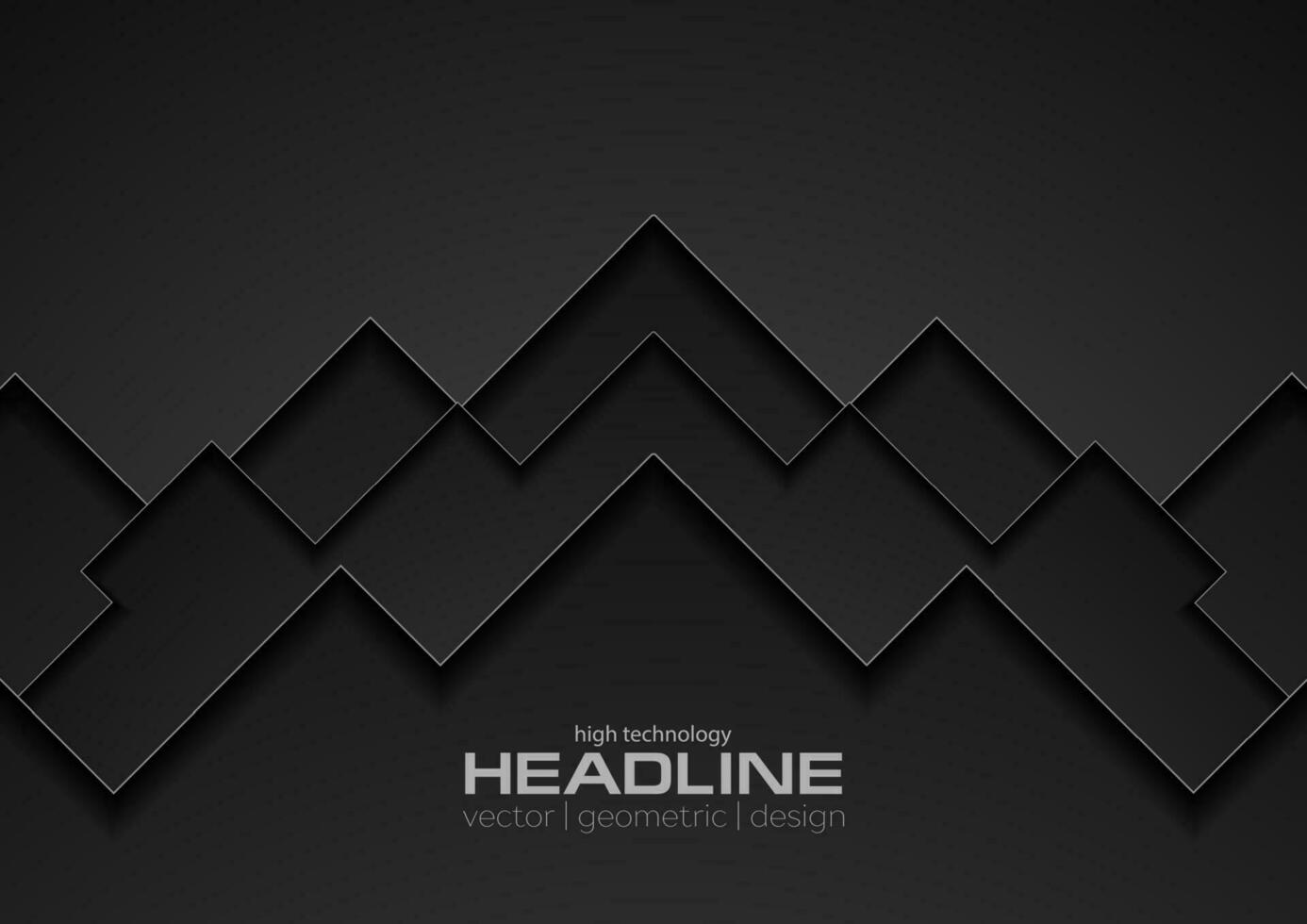 Black technology concept abstract background vector