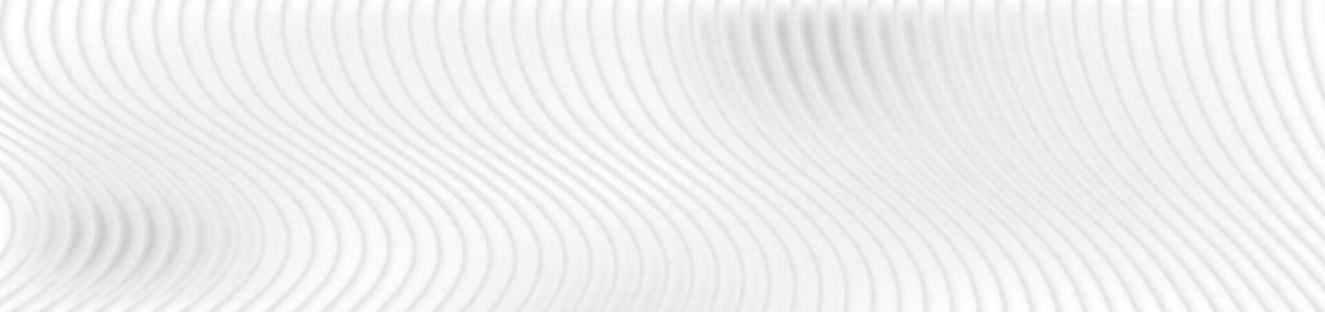 Abstract white waves and lines web header banner vector