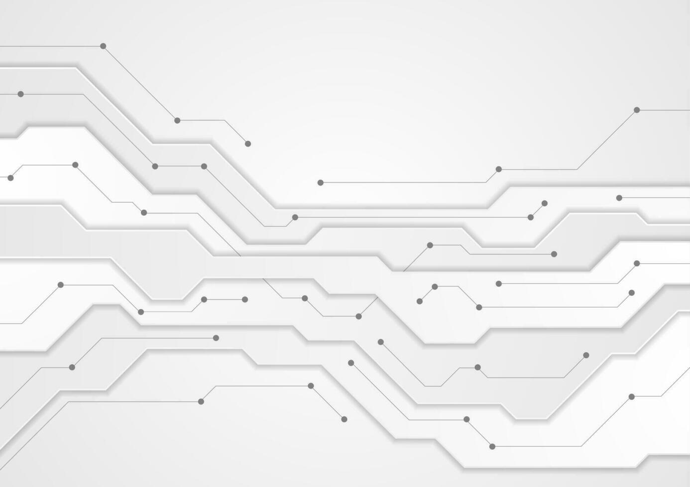 Tech grey futuristic concept abstract background vector