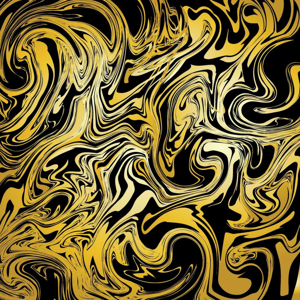 black and gold marble texture background, liquid vector