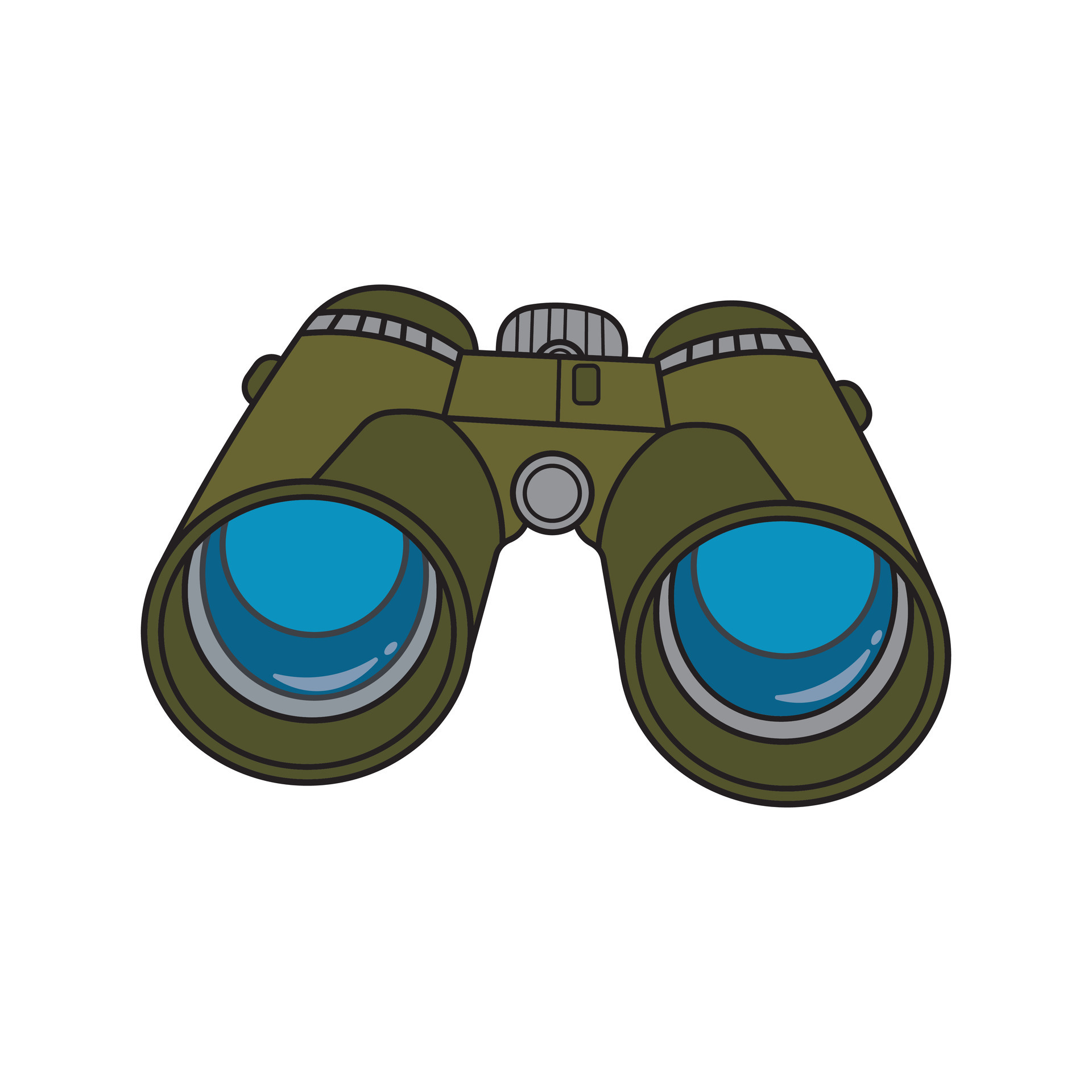 Hand drawn Kids drawing Cartoon Vector illustration binocular Isolated on  White Background 26733272 Vector Art at Vecteezy