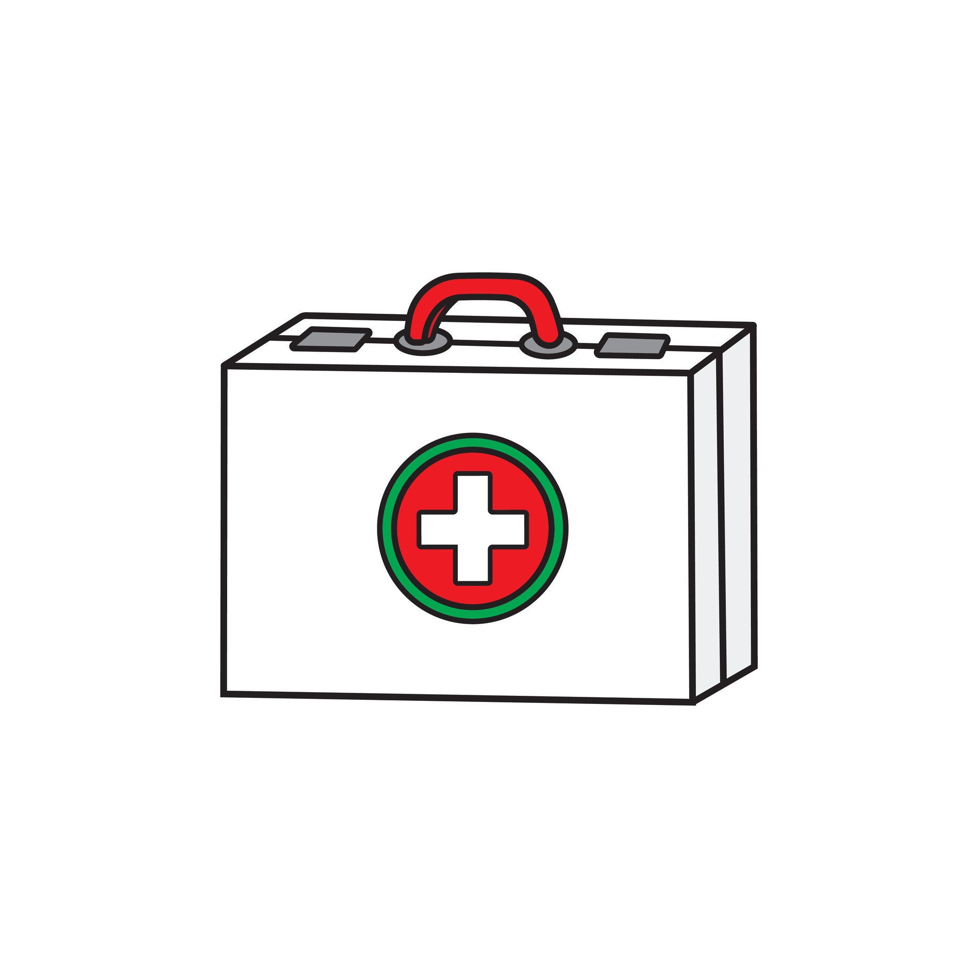 Premium Vector | First aid kit box with medical equipment-saigonsouth.com.vn