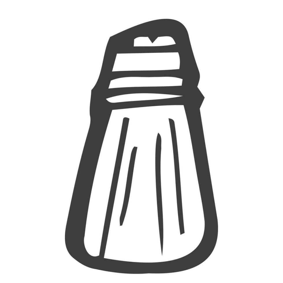 salt shaker vector doodle sketch isolated on white background