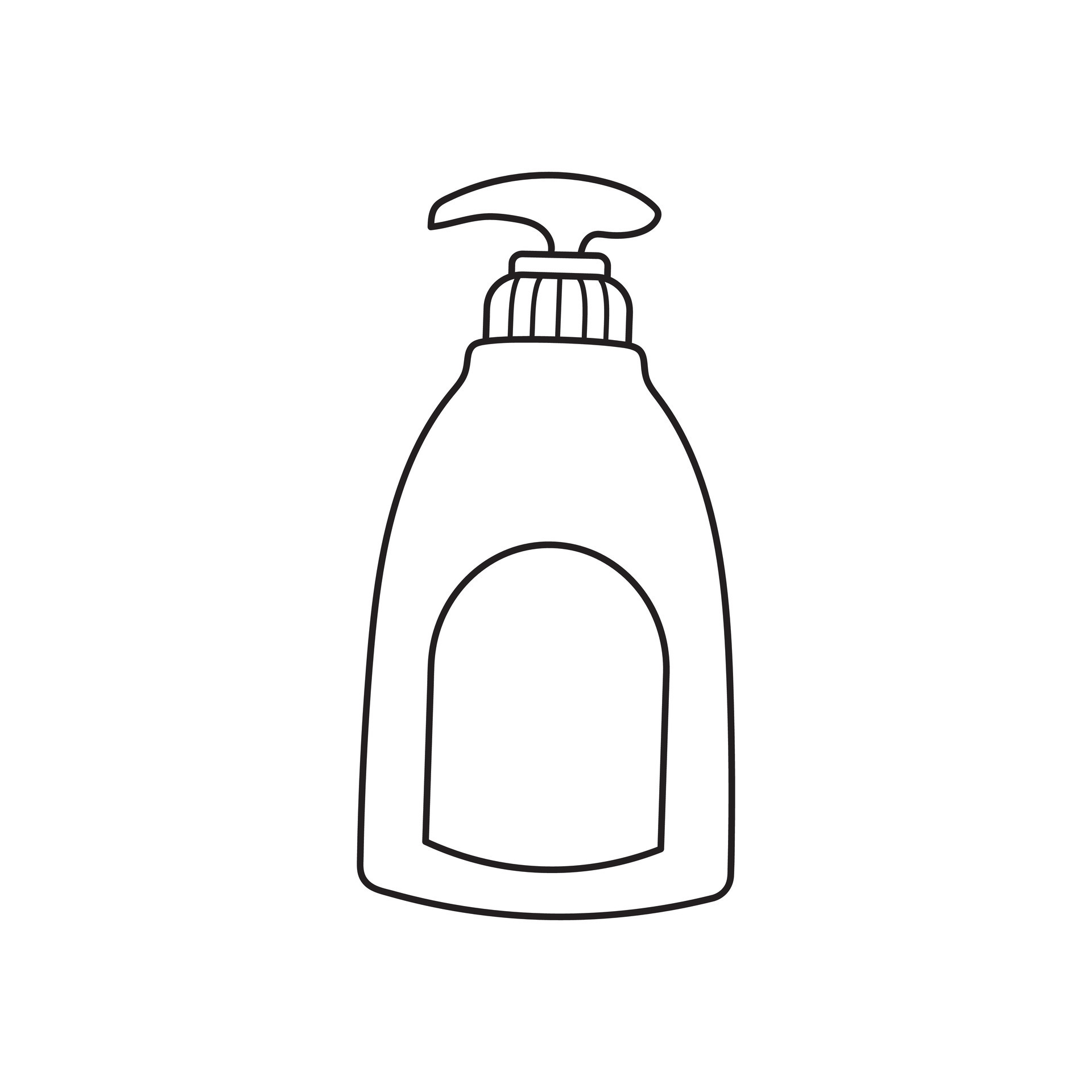 Hand drawn Kids drawing Cartoon Vector illustration liquid soap
