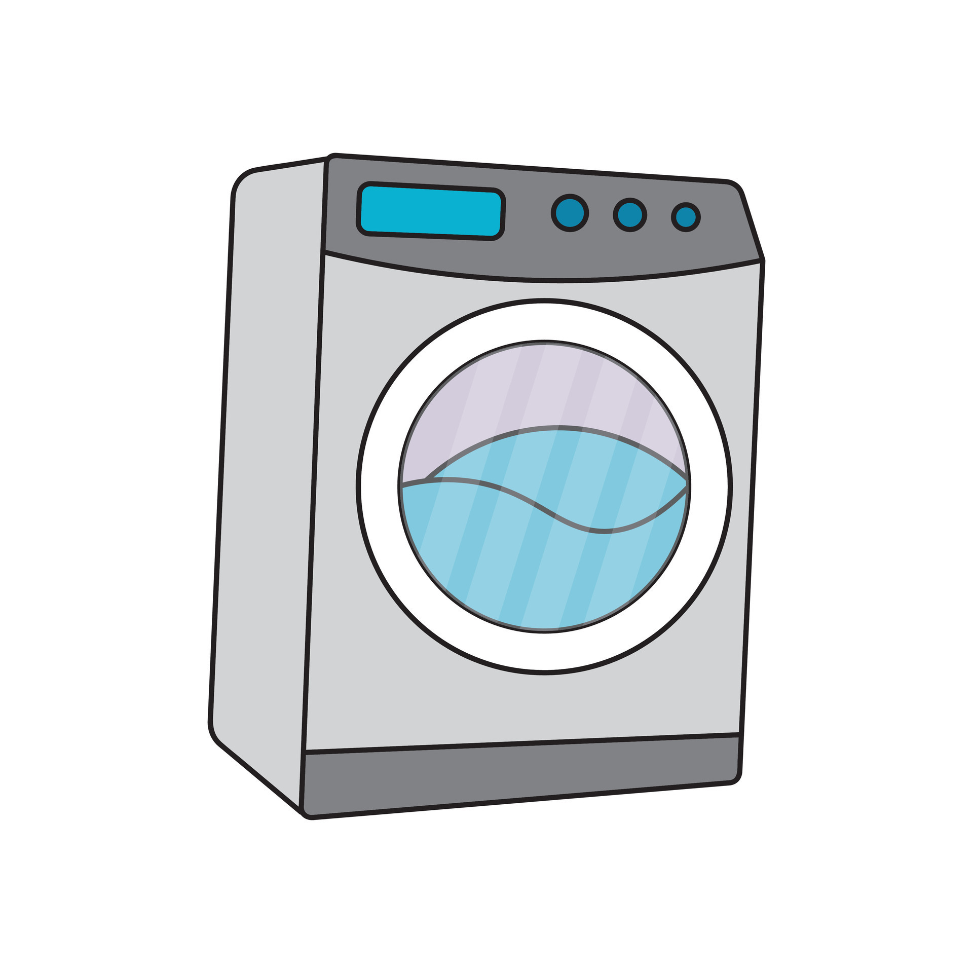 line electronic washing machine laundry technology Stock Vector Image & Art  - Alamy