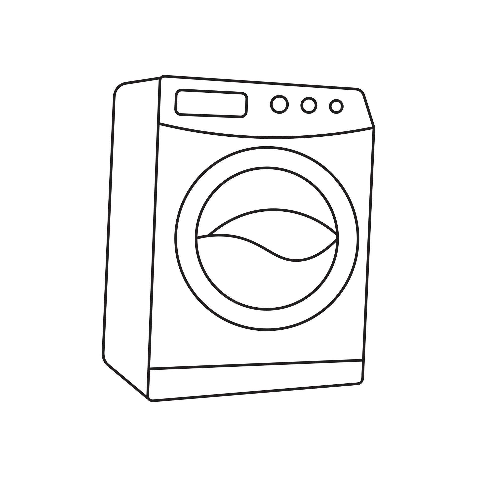 Washing Machine Drawing Png, Transparent Png - vhv