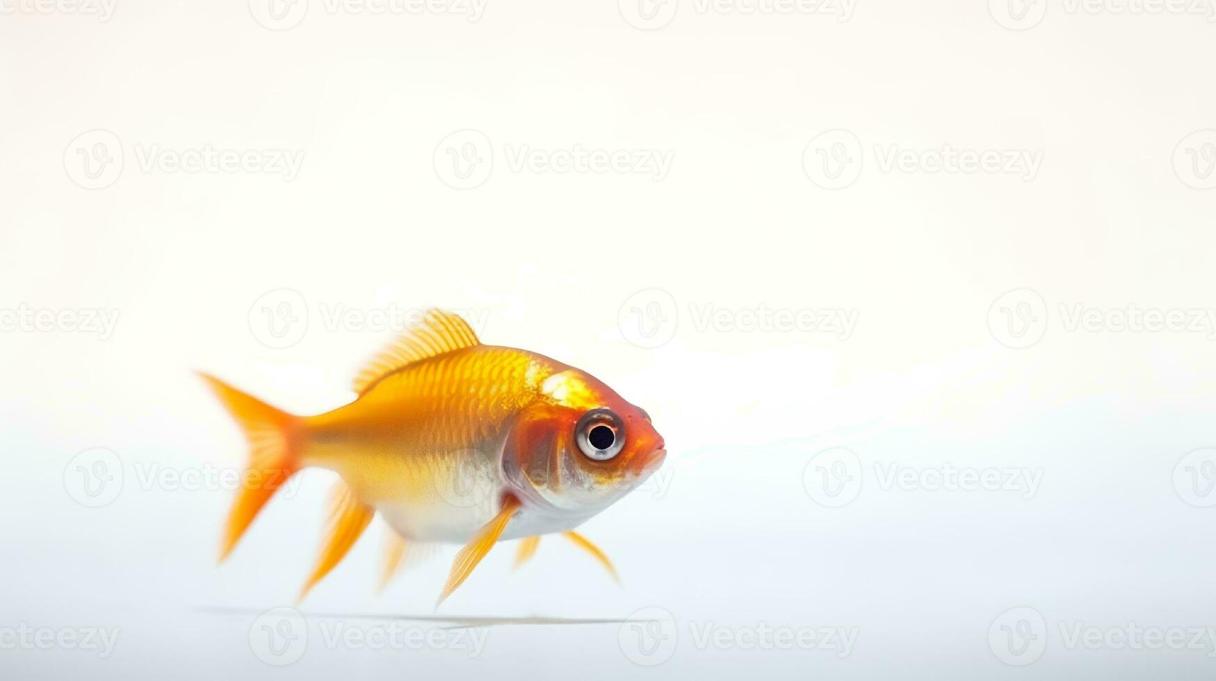 Photo of a tetra fish on white background. Generative AI