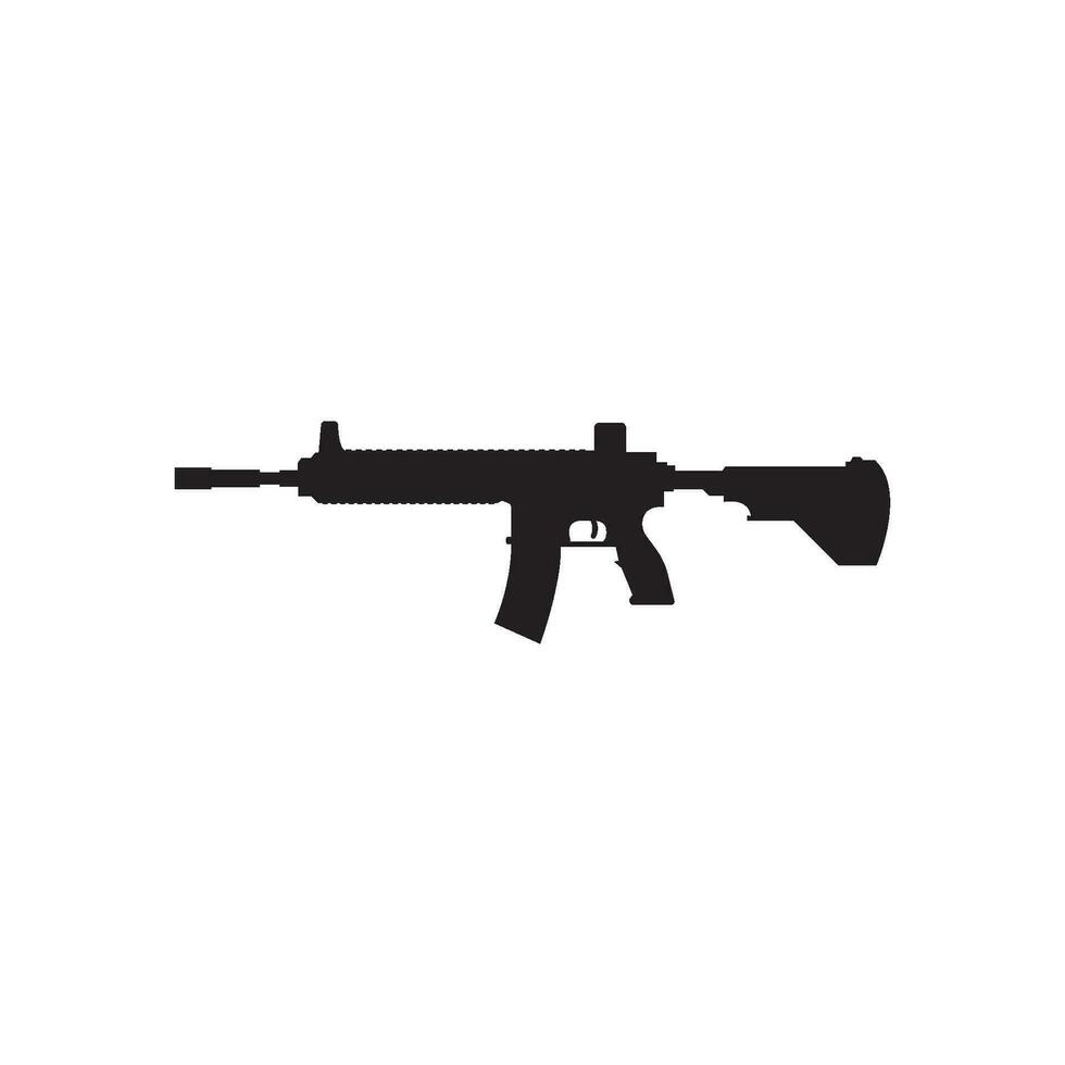 m416 arma icono vector