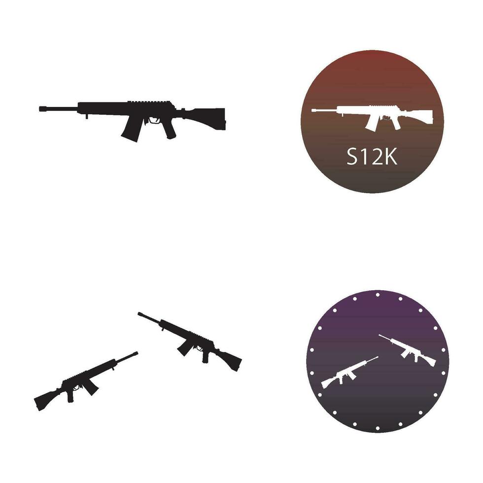 Firearms icon vector