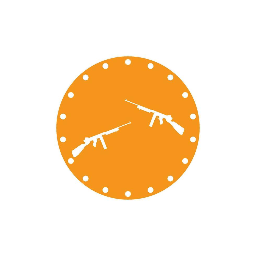 Firearms icon vector