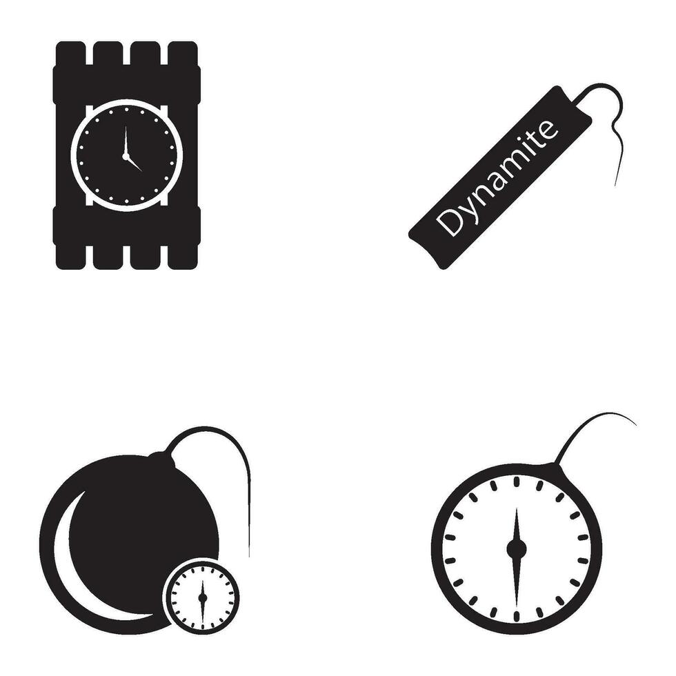 time bomb icon vector