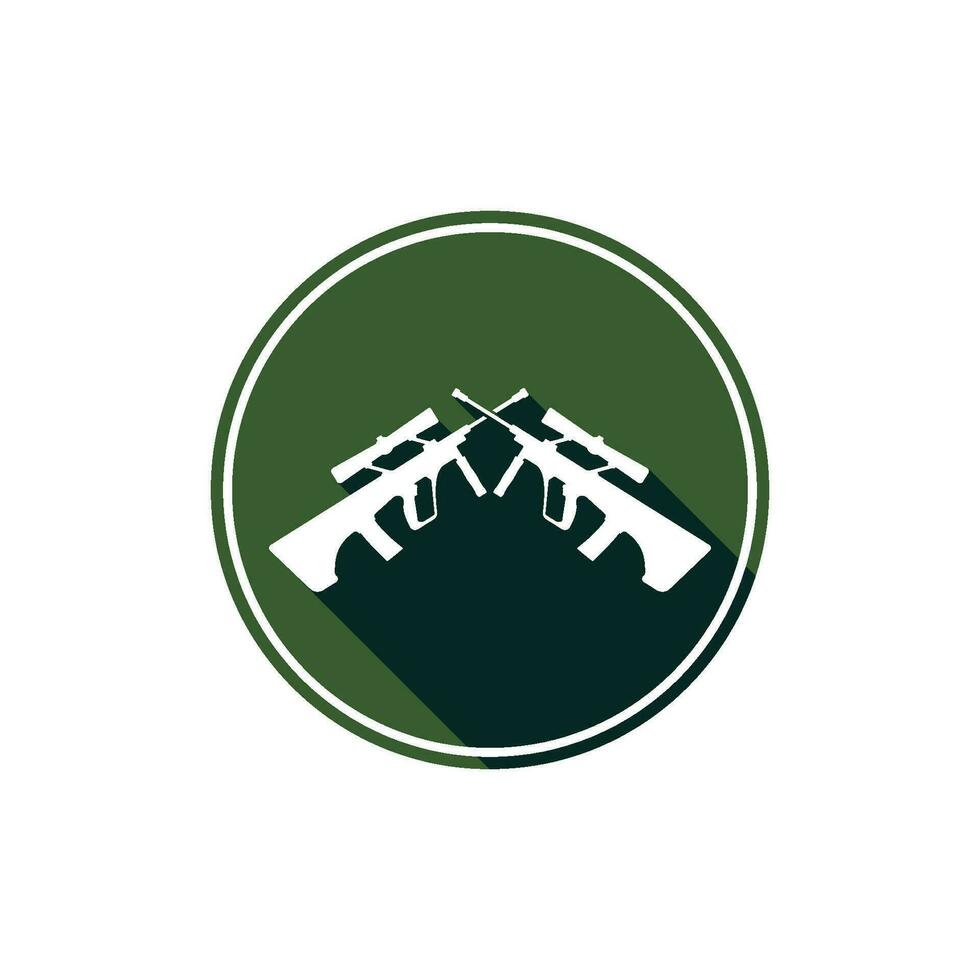 AUG weapon icon vector