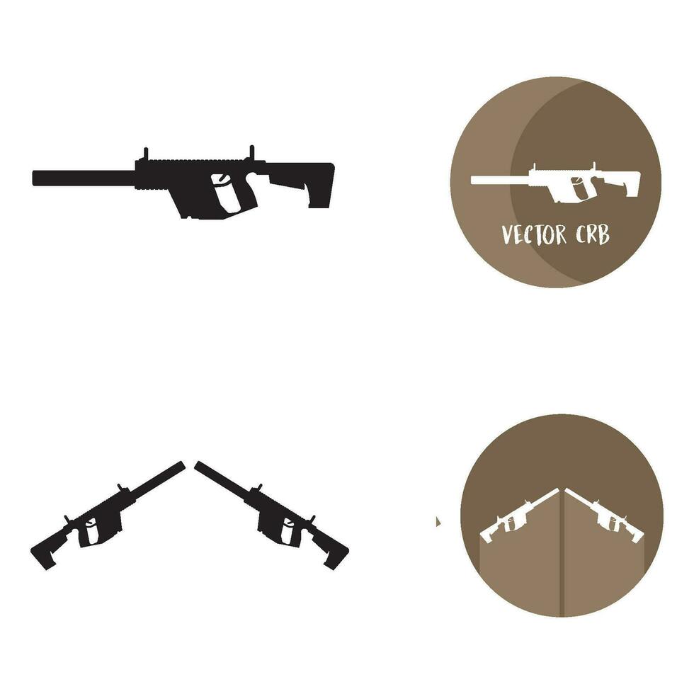 Gun icon vector