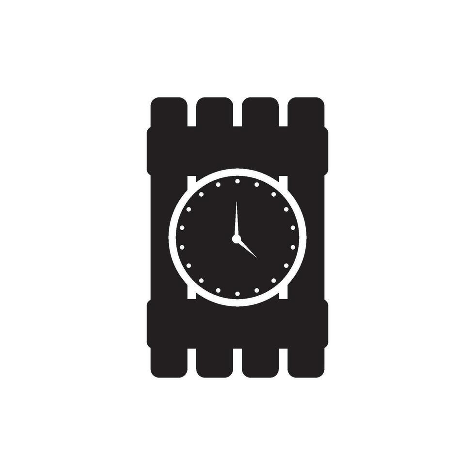 time bomb icon vector