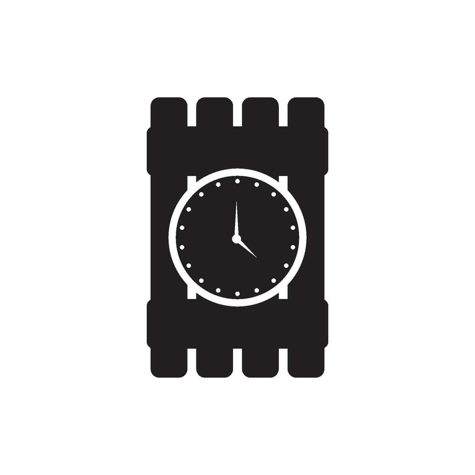 hora bomba icono vector