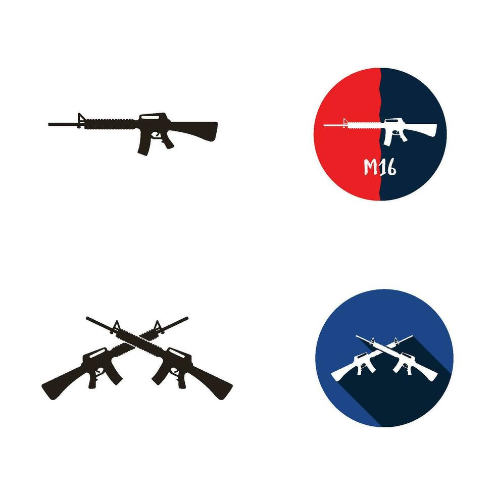 M16 icon vector