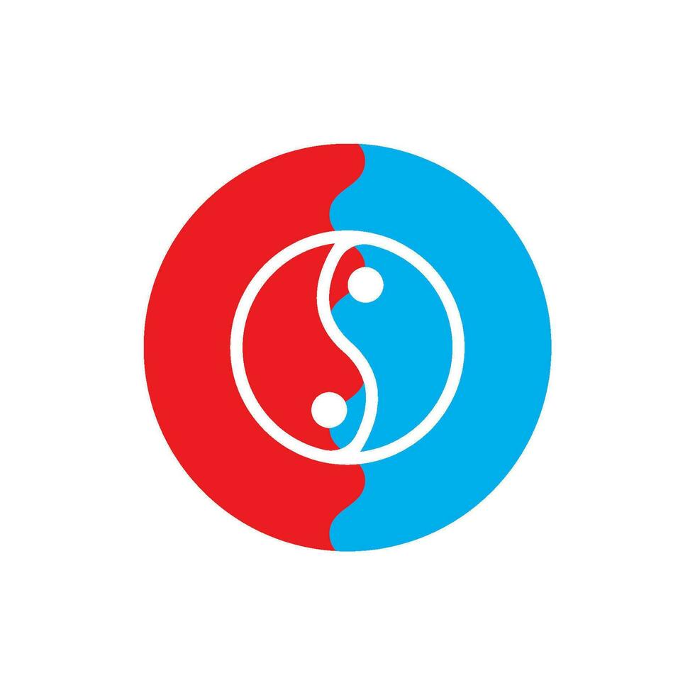 yin yang icon vector