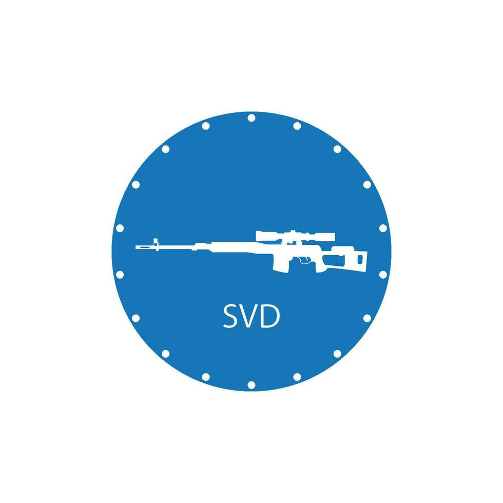 Firearms icon vector