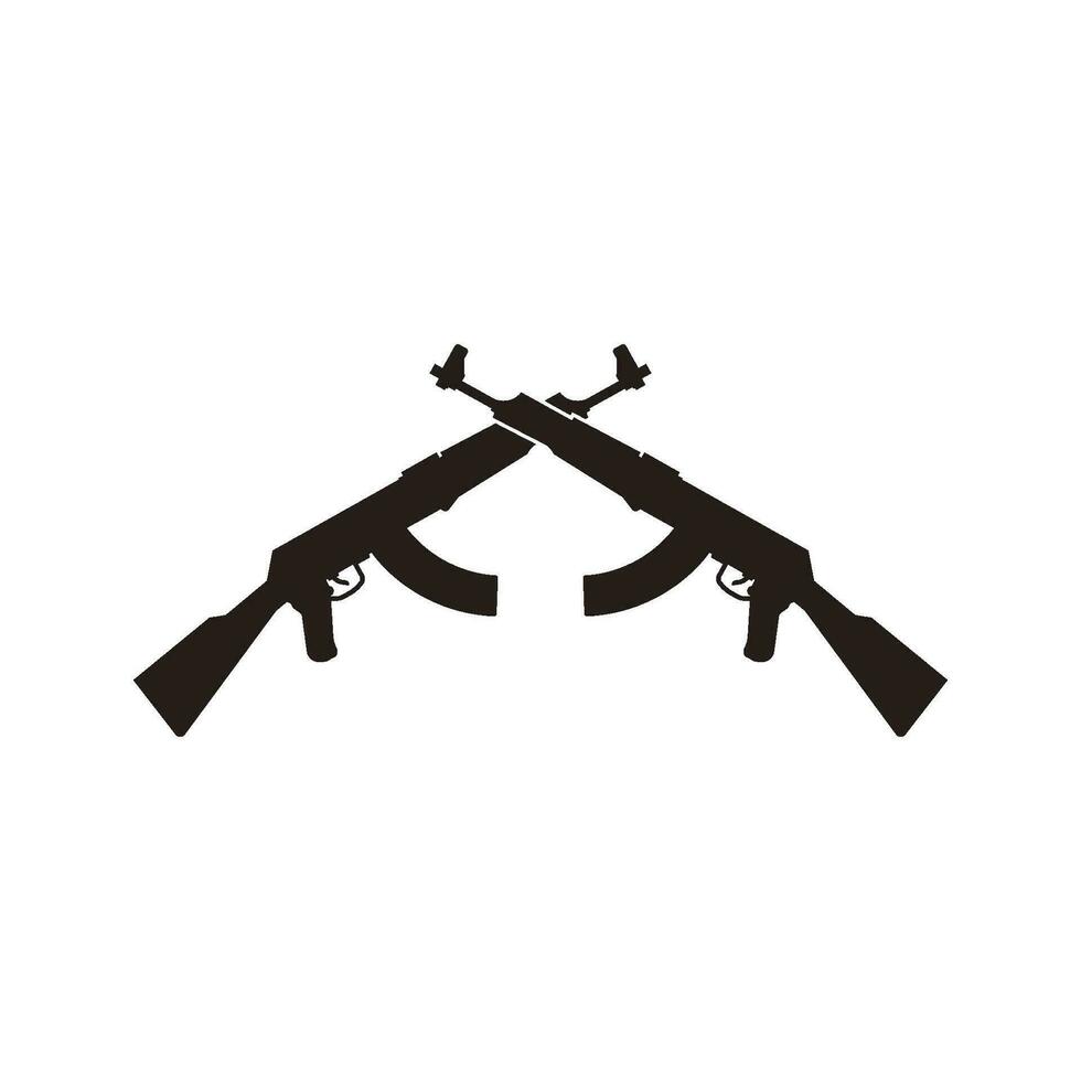 AK 47 icon vector