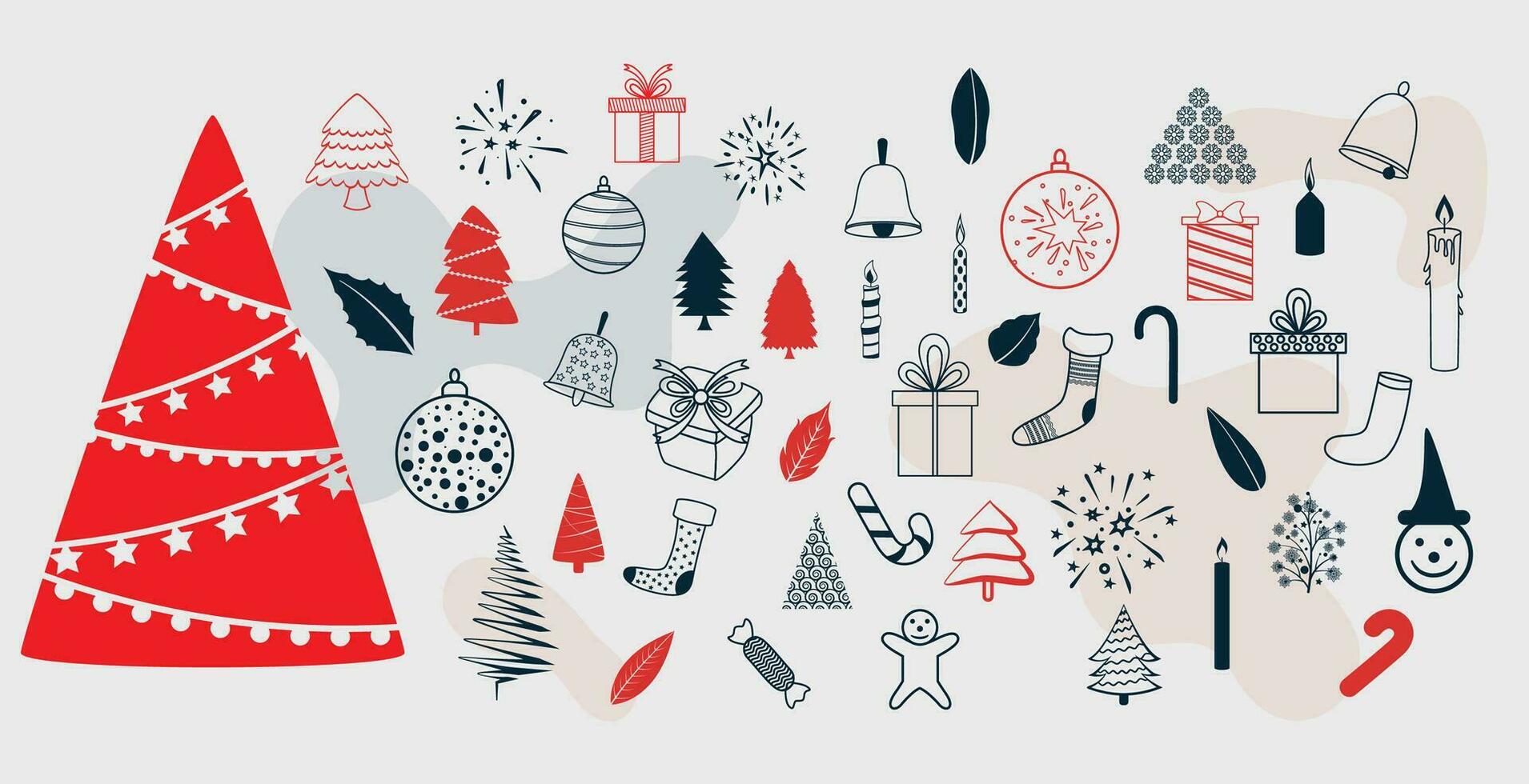 Seamless pattern of Christmas tree. Abstract forest trees. Cute vector pattern with trees for textiles, packaging, Wallpaper, covers.