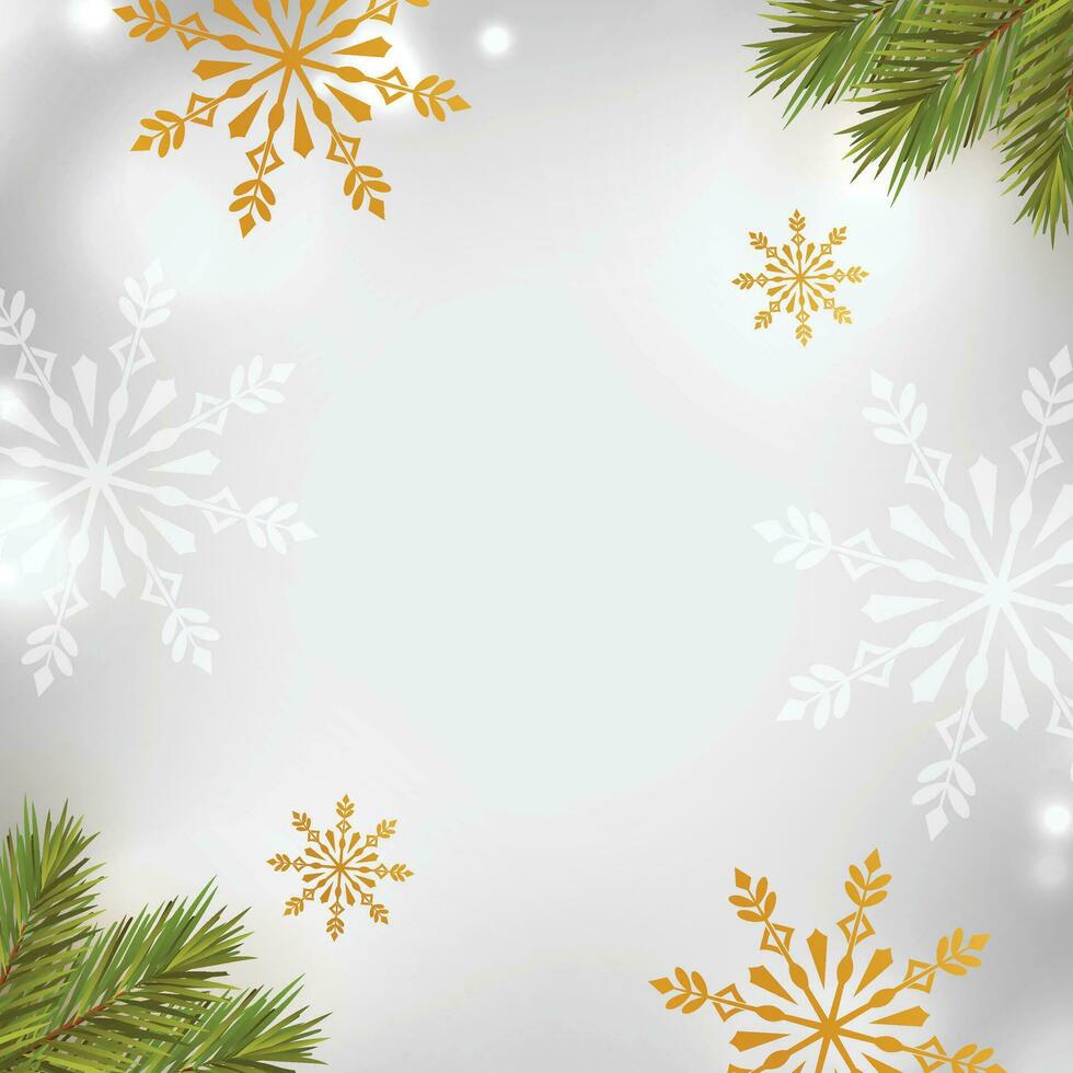 blanco nieve vector gris antecedentes. magia nevada fondo de pantalla. gris fiesta bandera. nuevo copo de nieve día festivo.