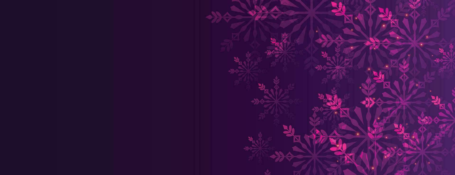 Winter snowflakes and circles border vector backdrop. Unusual gradient snow flakes isolated flyer background. New Year card border winter pattern with simple snowflake elements isolated.