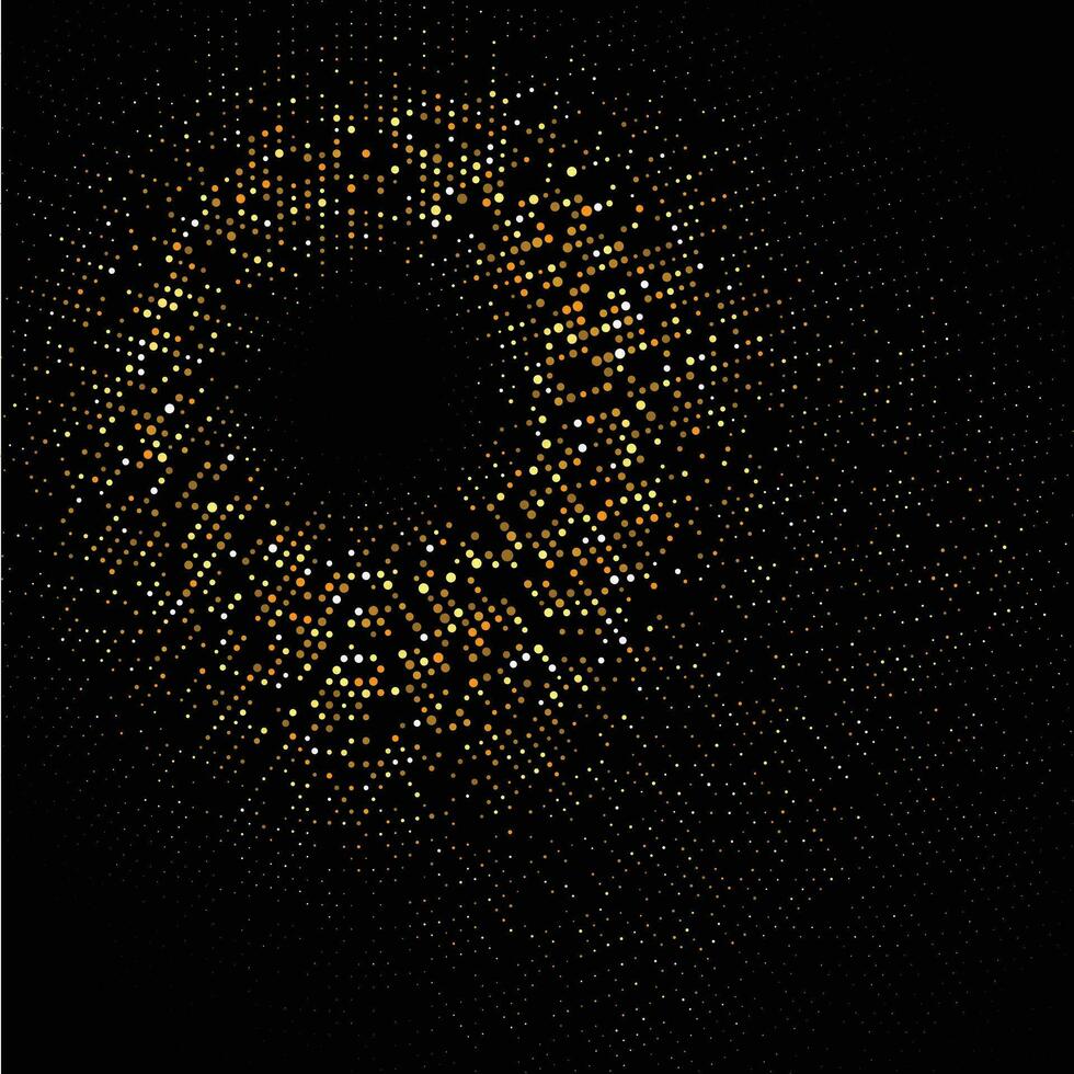 Gold glittering star dust. Magic halftone background. Graphic concept for your design vector