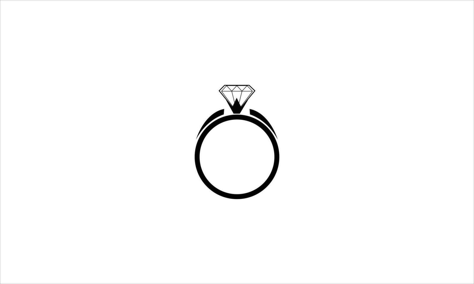 diamante compromiso anillo vector icono aislado en blanco