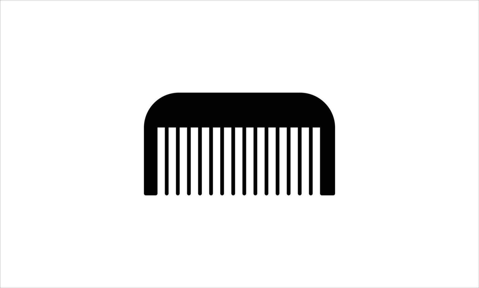 comb vector icon black on white