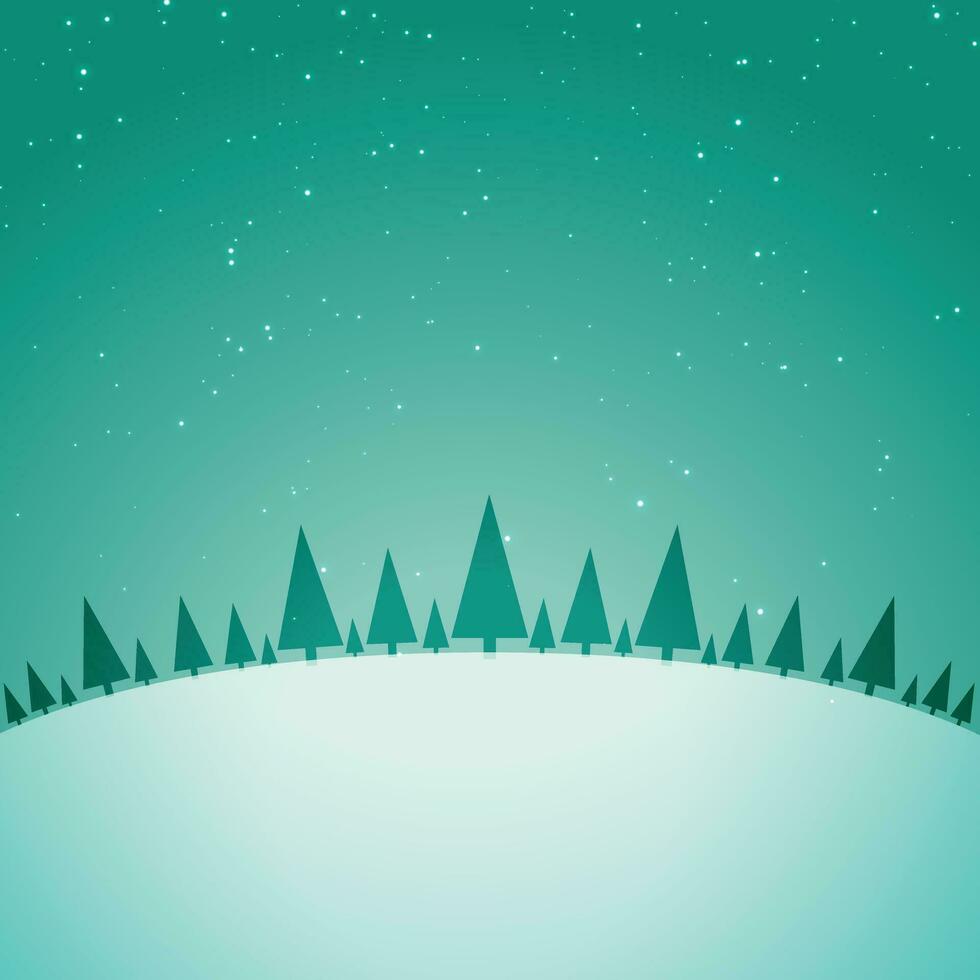 Christmas trees hand drawn brush painted ink set. Doodle trees for holiday designs. vector