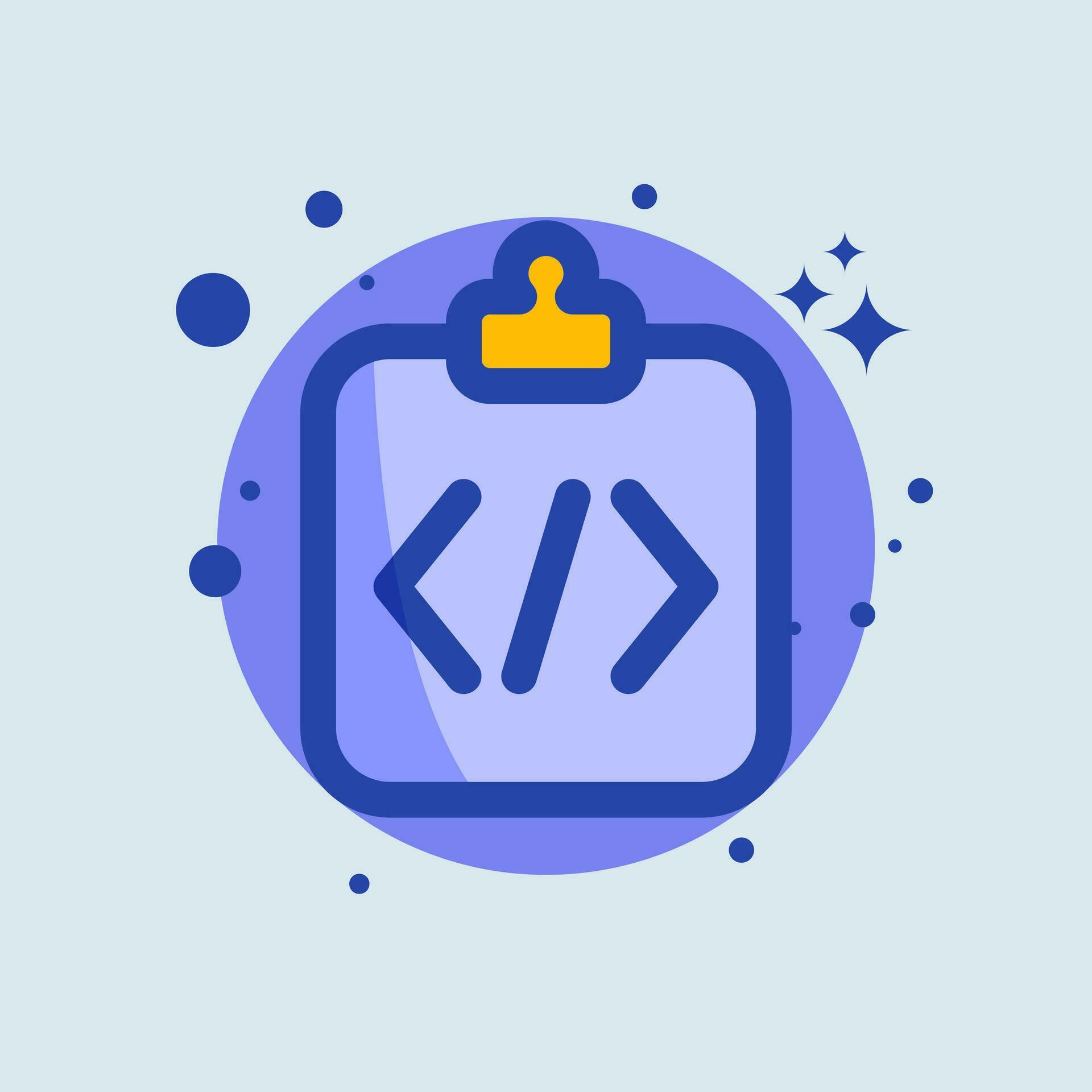 Coding flat illustration. Programming signs vector illustration ...