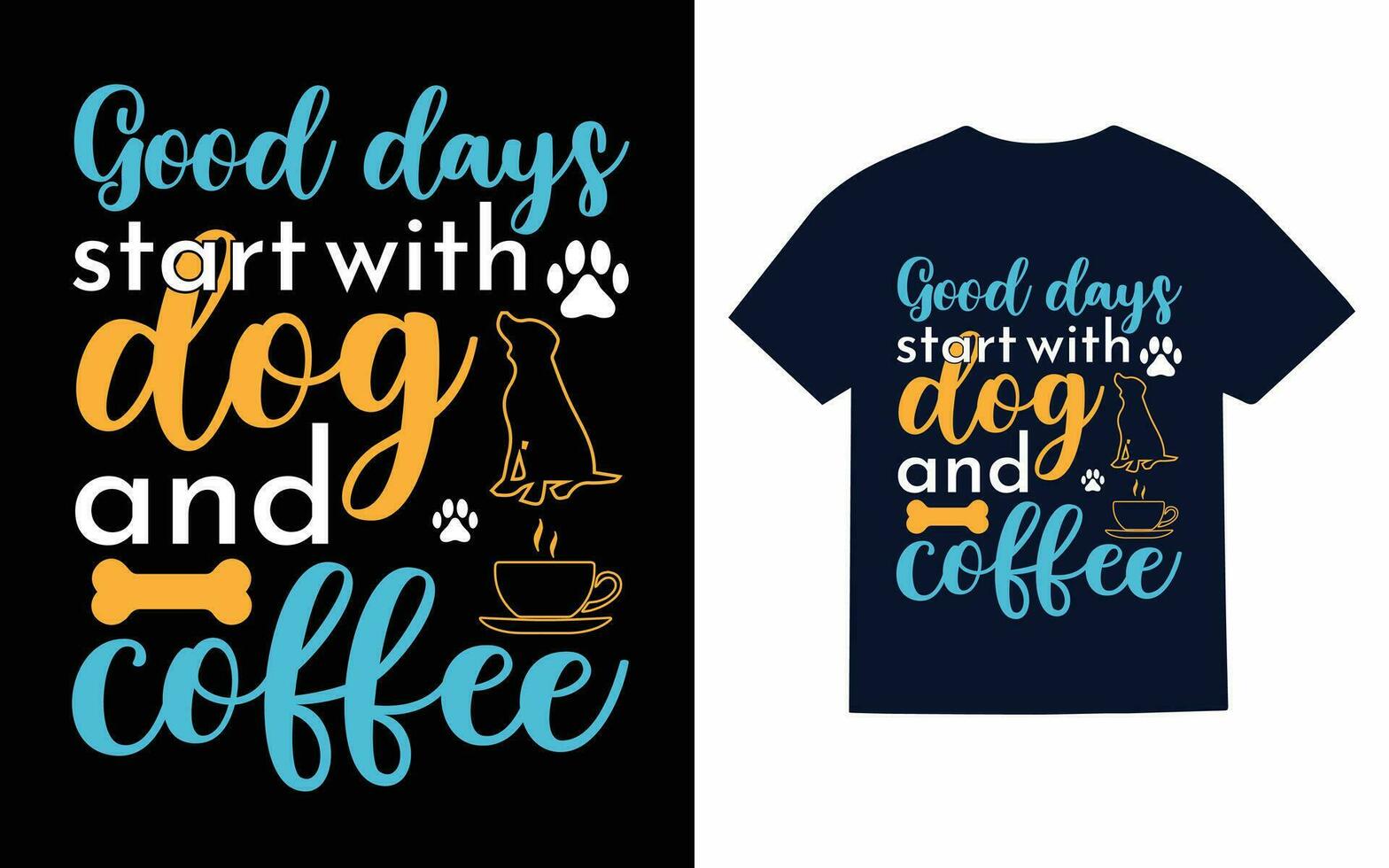Dog T-Shirt Design vector