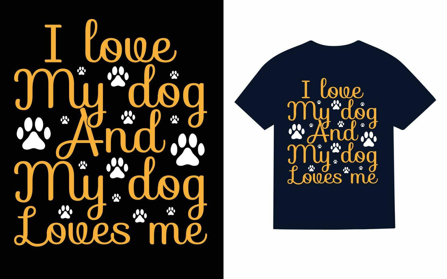 Dog T-Shirt Design vector