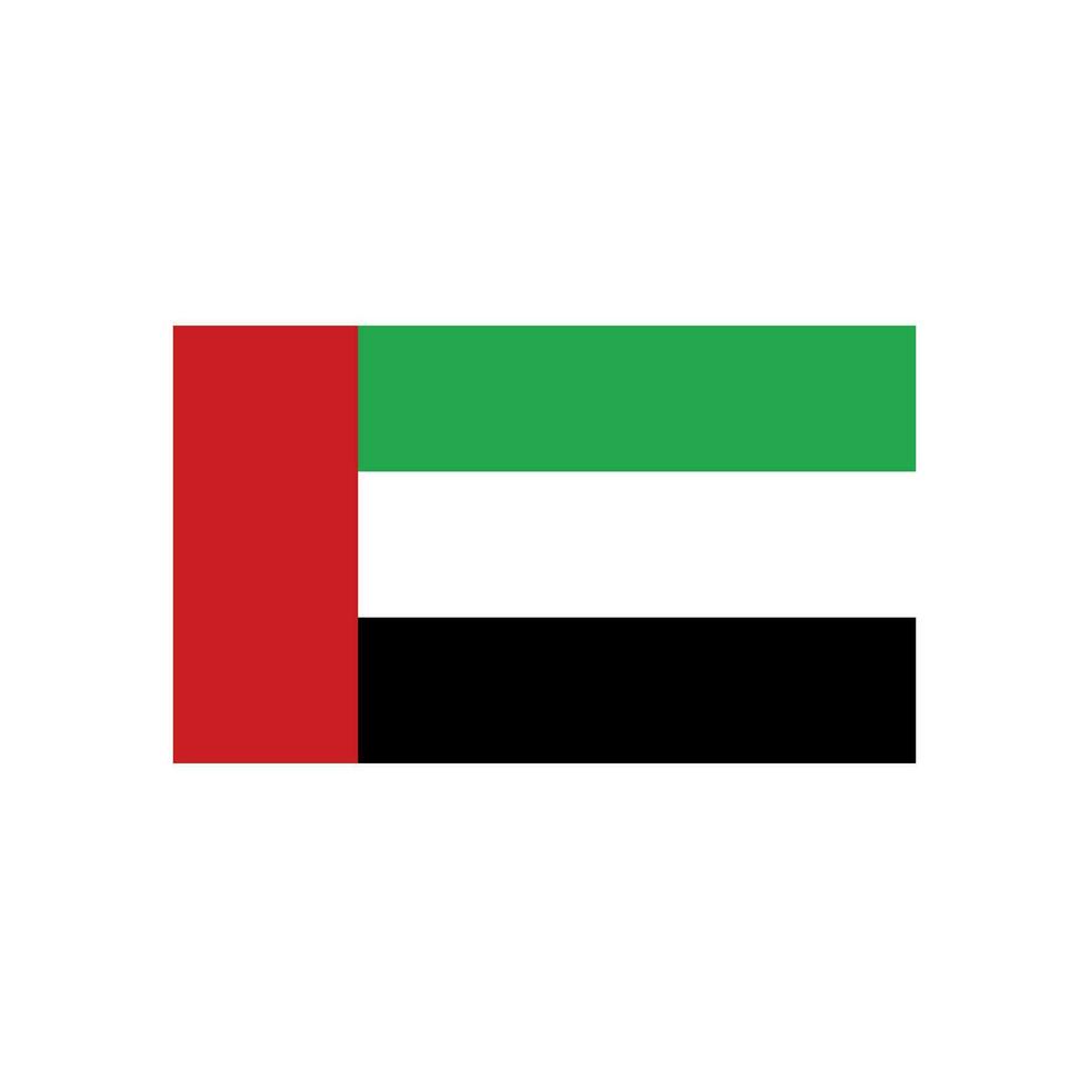 bandera de el unido árabe emiratos vector. vector
