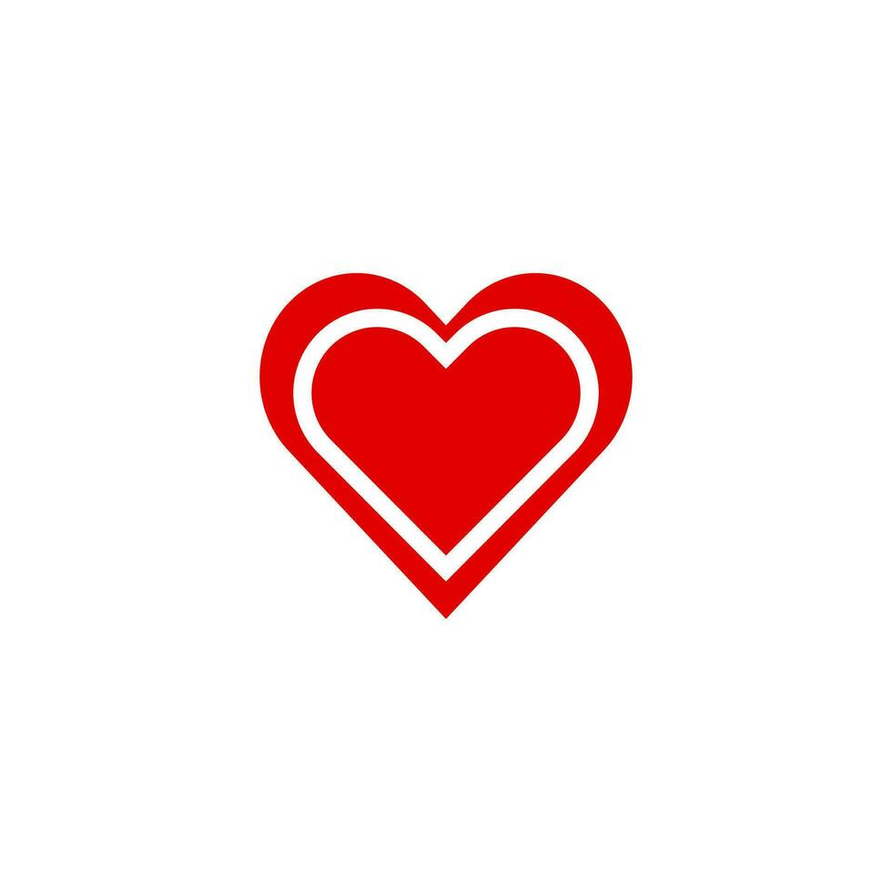 Modern heart mark icon. A love icon. vector. vector