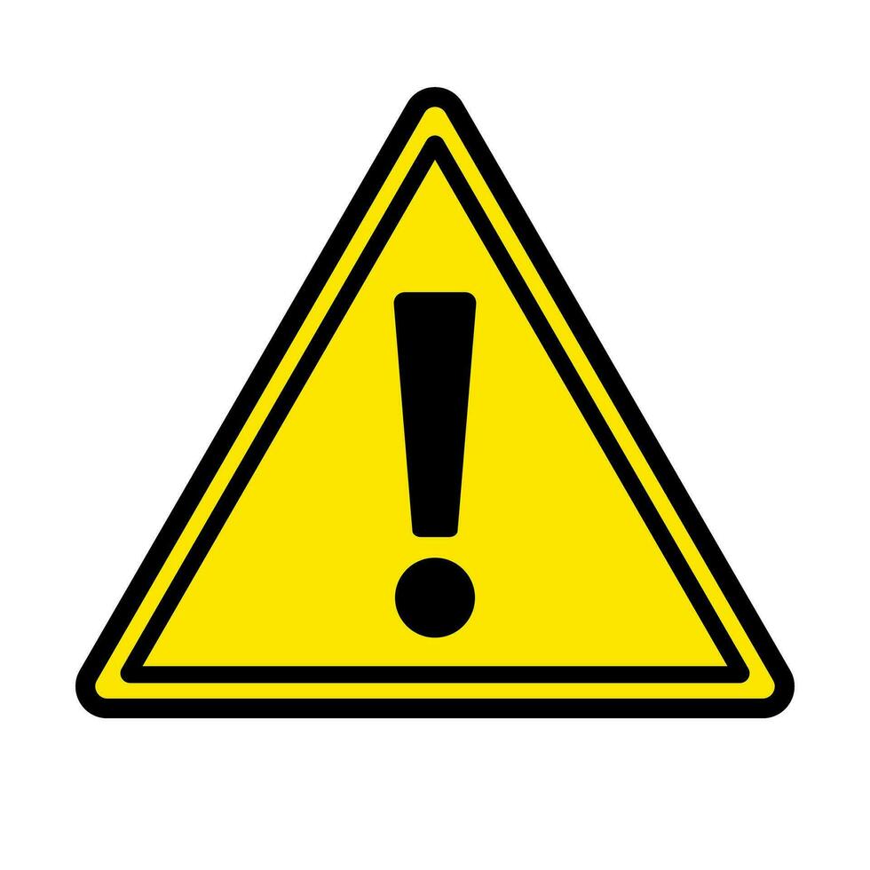 Triangular caution sign. Warning sign. Danger exclamation icon. Vector. vector